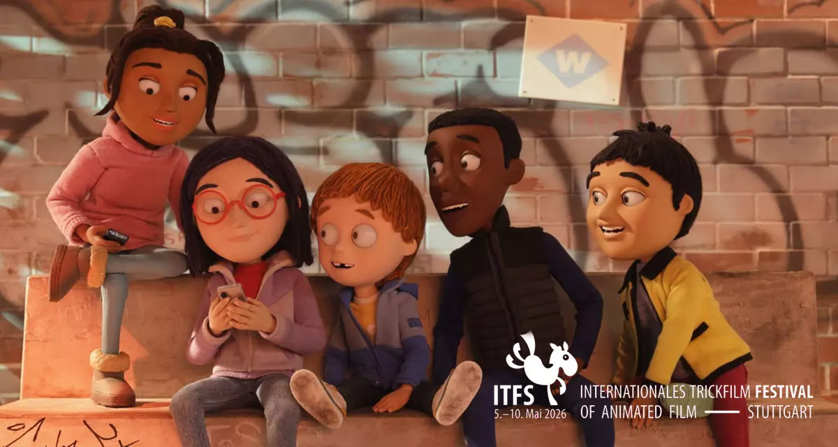 Filmplakat: AniMovie Special: Olivia and the Invisible Earthquake. Pressematerial: Filmausschnitt © Internationalen Trickfilm-Festivals Stuttgart 2026