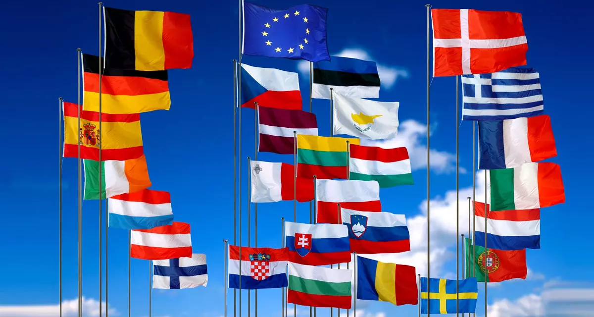 Flaggen der EU. Foto: Georges Boulougouris |©: European Union, 2019 Source: EC - Audiovisual Service 