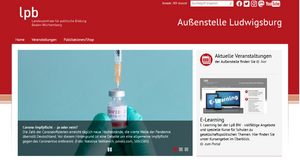 So sieht unsere Internet·seite für die Außenstelle Ludwigsburg aus.