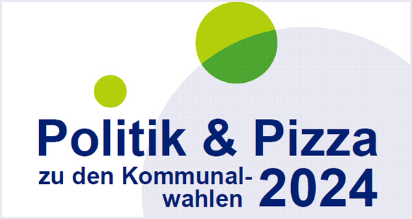 Flyer Politik & Pizza zu den Kommunalwahlen 2024, Murrhardt vhs